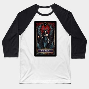 The Devil Card from The Mermaid Tarot Deck Baseball T-Shirt